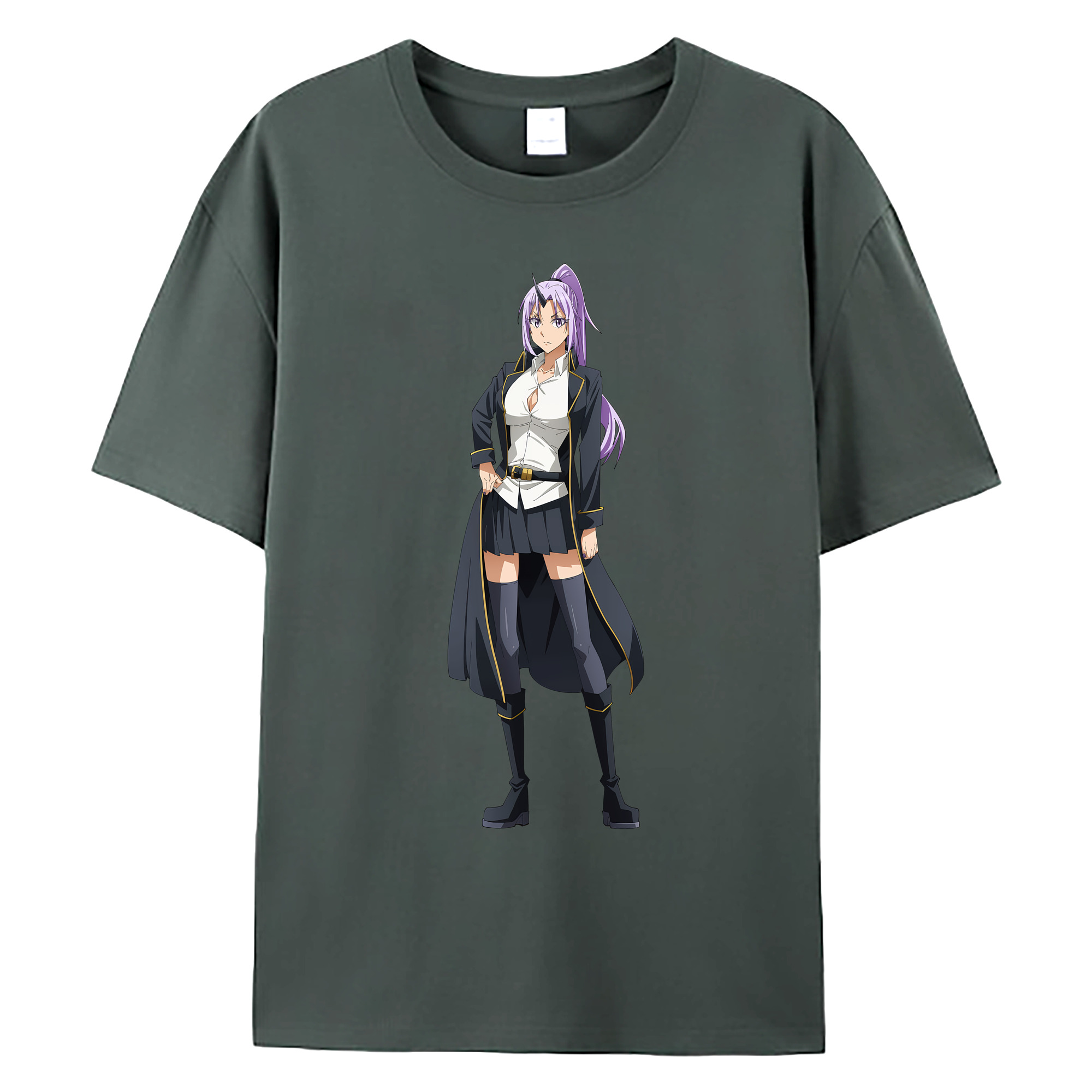 （画像用） 転スラ Regarding Reincarnated to Slime 綿100％ メンズ半袖Tシャツ｜肌触りやわらか＆通気性